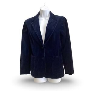 Personal Blue Velvet Blazer